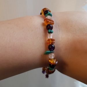 Multi semi precious stone bracelet